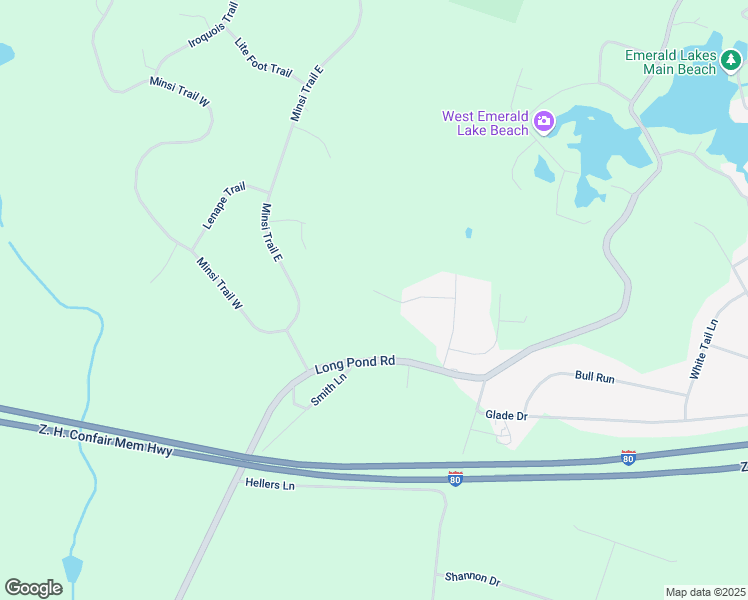 map of restaurants, bars, coffee shops, grocery stores, and more near 139 Spring Terrace in Long Pond