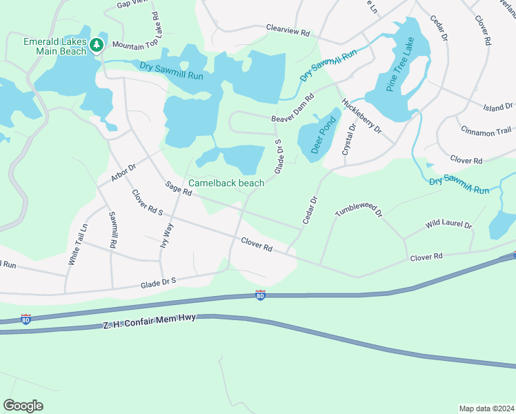 map of restaurants, bars, coffee shops, grocery stores, and more near 251 Sage Road in Long Pond
