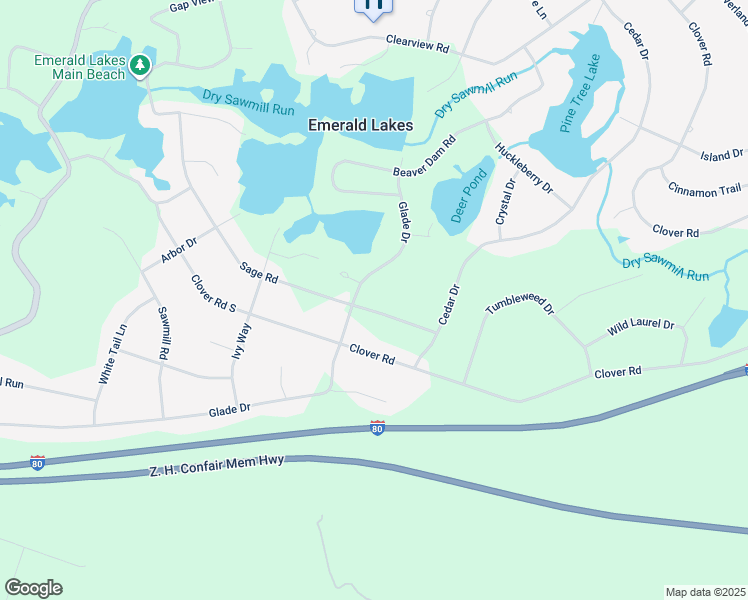 map of restaurants, bars, coffee shops, grocery stores, and more near 251 Sage Road in Long Pond