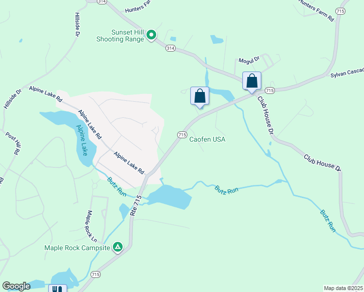 map of restaurants, bars, coffee shops, grocery stores, and more near 3344 Pennsylvania 715 in Henryville