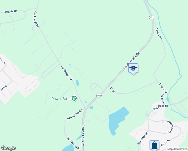 map of restaurants, bars, coffee shops, grocery stores, and more near in Monroe County