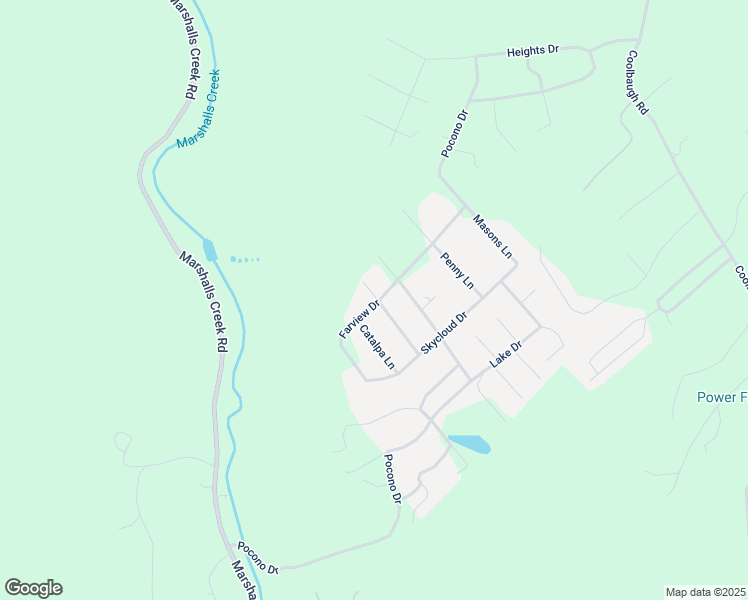 map of restaurants, bars, coffee shops, grocery stores, and more near 3533 Farview Drive in East Stroudsburg