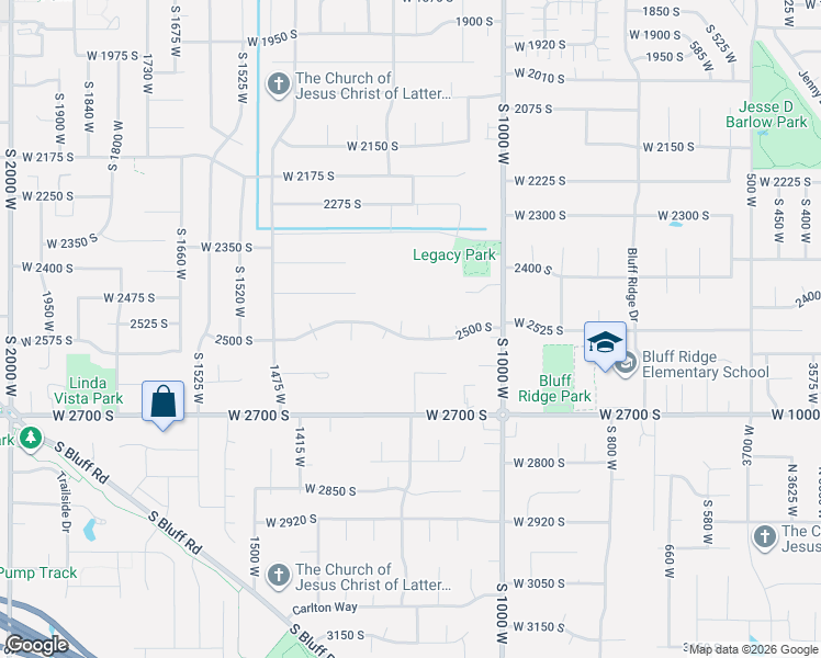map of restaurants, bars, coffee shops, grocery stores, and more near 2480 South 1150 West in Syracuse