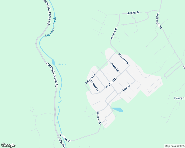 map of restaurants, bars, coffee shops, grocery stores, and more near 3533 Farview Drive in East Stroudsburg