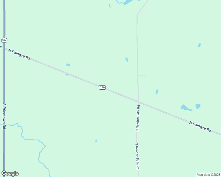 map of restaurants, bars, coffee shops, grocery stores, and more near 14828 Palmyra Road in Diamond