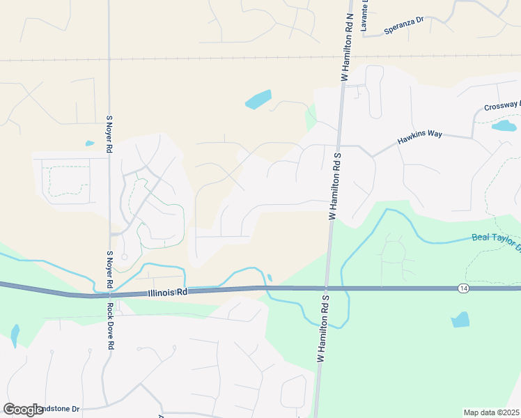 map of restaurants, bars, coffee shops, grocery stores, and more near 13024 Illinois Road in Fort Wayne