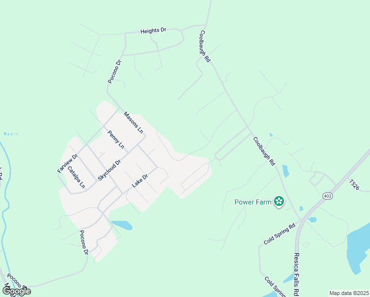map of restaurants, bars, coffee shops, grocery stores, and more near 1166 Shady Hill Road in East Stroudsburg
