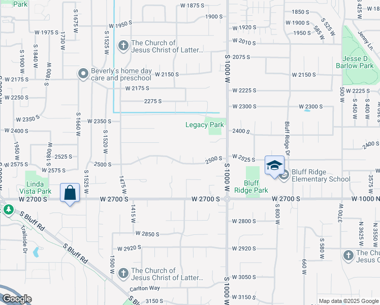 map of restaurants, bars, coffee shops, grocery stores, and more near 2480 South 1150 West in Syracuse