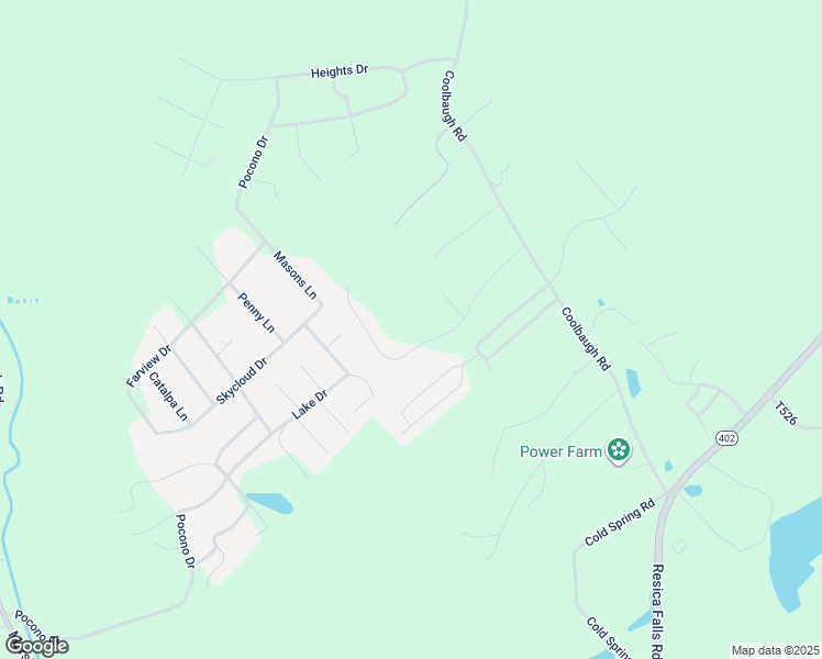 map of restaurants, bars, coffee shops, grocery stores, and more near 1166 Shady Hill Road in East Stroudsburg