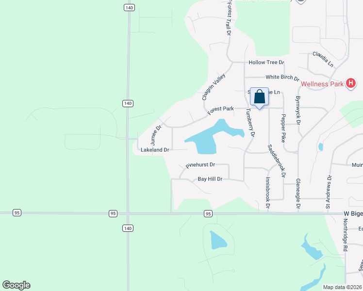 map of restaurants, bars, coffee shops, grocery stores, and more near 1818 Lakeland Drive in Findlay
