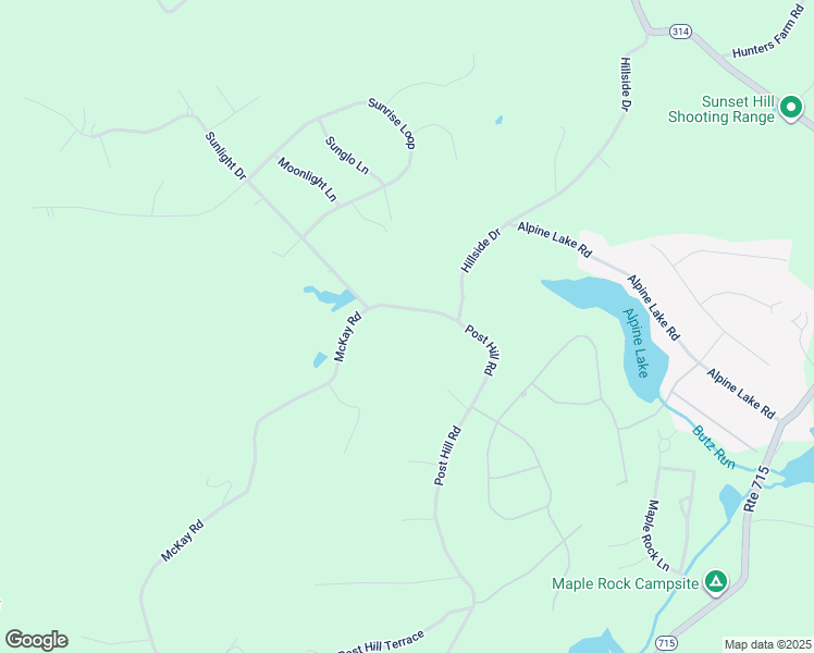 map of restaurants, bars, coffee shops, grocery stores, and more near 396 McKay Road in Henryville