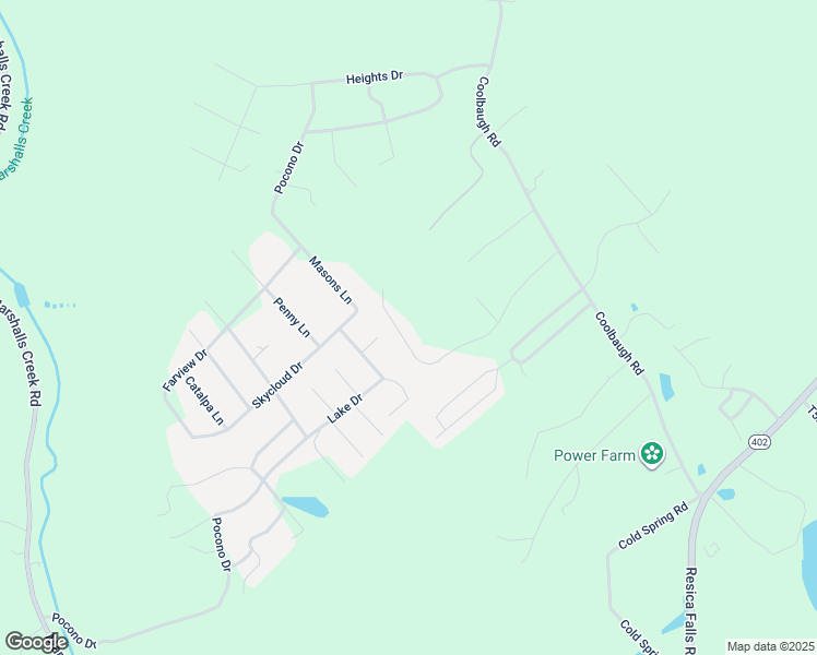 map of restaurants, bars, coffee shops, grocery stores, and more near 1192 Shady Hill Road in East Stroudsburg
