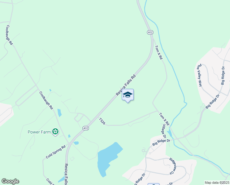 map of restaurants, bars, coffee shops, grocery stores, and more near 795 Resica Falls Road in East Stroudsburg