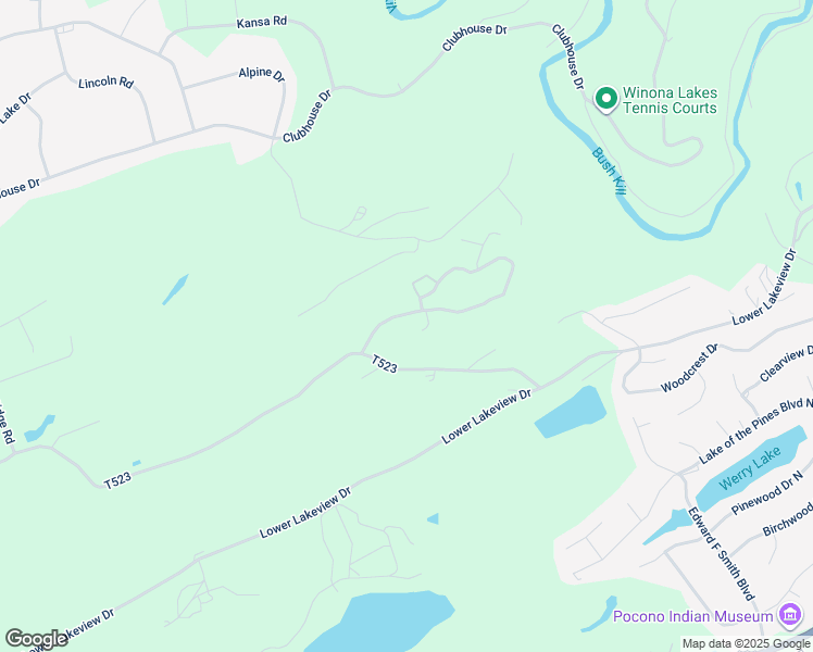 map of restaurants, bars, coffee shops, grocery stores, and more near 122 Kahkout Mountain in East Stroudsburg