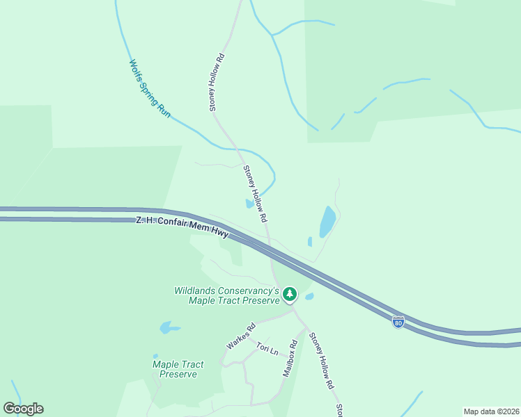 map of restaurants, bars, coffee shops, grocery stores, and more near Stoney Hollow Road in Long Pond
