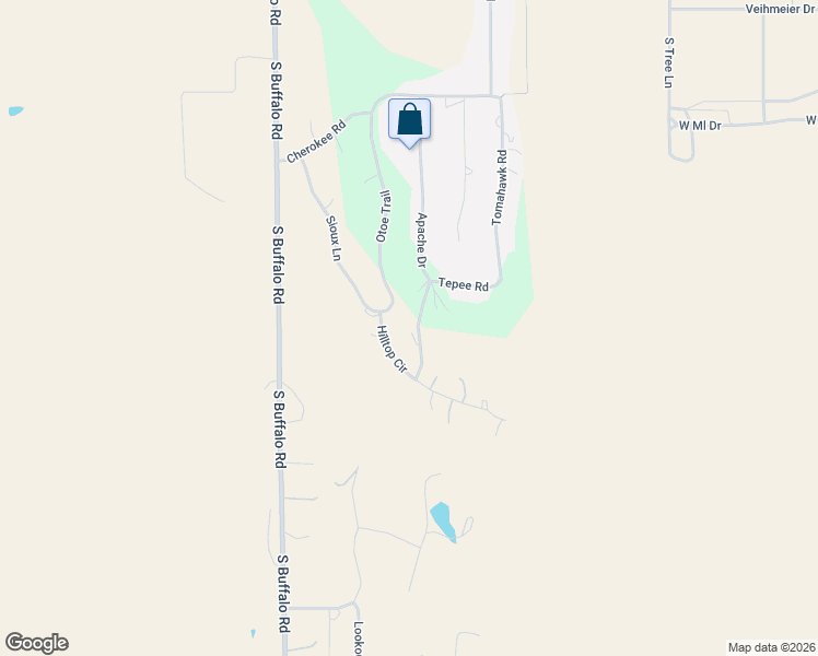 map of restaurants, bars, coffee shops, grocery stores, and more near 1200 Apache Drive in North Platte