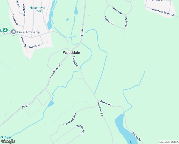map of restaurants, bars, coffee shops, grocery stores, and more near 116 Barren Road in East Stroudsburg