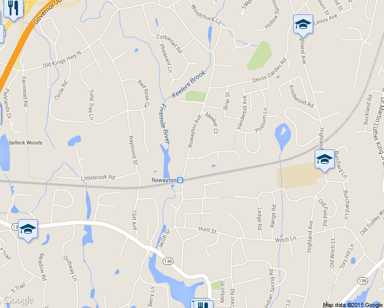 map of restaurants, bars, coffee shops, grocery stores, and more near 326 Rowayton Avenue in Norwalk