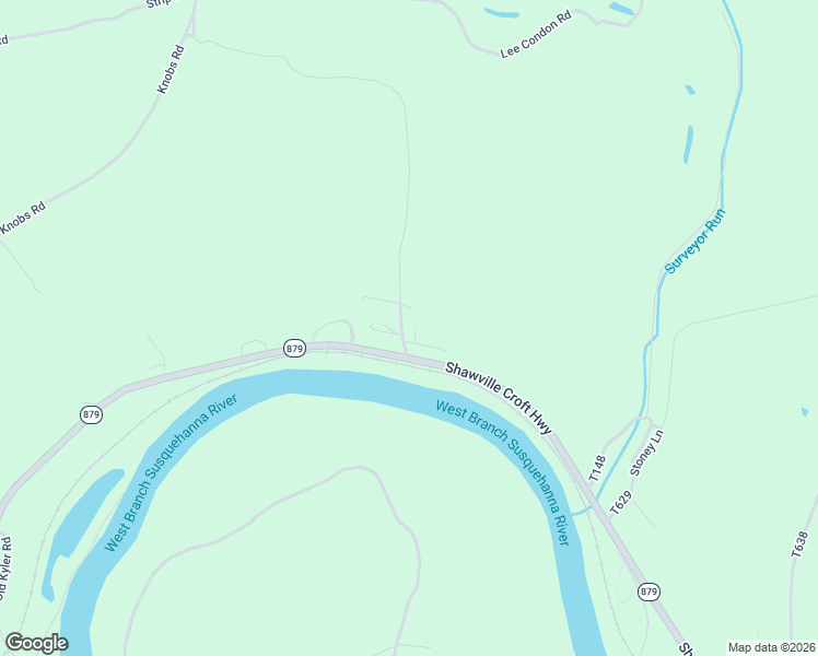 map of restaurants, bars, coffee shops, grocery stores, and more near Croft Road in Clearfield