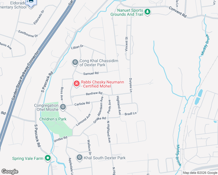 map of restaurants, bars, coffee shops, grocery stores, and more near 5 Balmoral Drive in Spring Valley