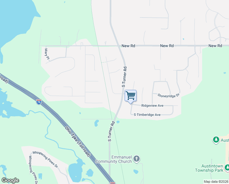 map of restaurants, bars, coffee shops, grocery stores, and more near 2156 Fox Chase in Youngstown
