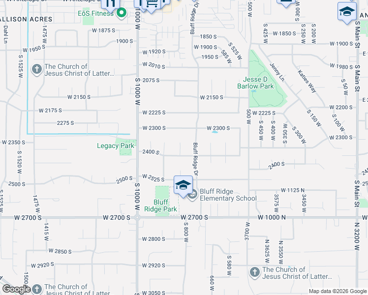 map of restaurants, bars, coffee shops, grocery stores, and more near 774 2400 South in Syracuse