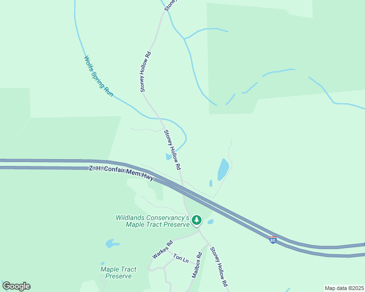 map of restaurants, bars, coffee shops, grocery stores, and more near 350 Stoney Hollow Road in Monroe County
