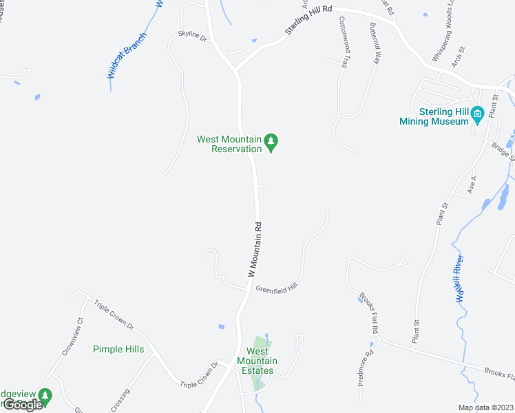 map of restaurants, bars, coffee shops, grocery stores, and more near West Mountain Road in Sparta Township