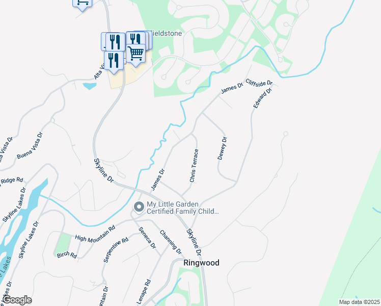 map of restaurants, bars, coffee shops, grocery stores, and more near 9 Chris Terrace in Ringwood
