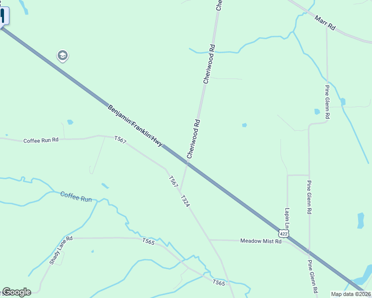 map of restaurants, bars, coffee shops, grocery stores, and more near 295 Cheriwood Road in Pulaski