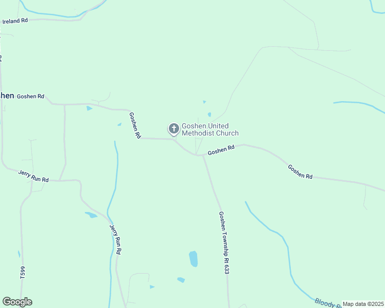 map of restaurants, bars, coffee shops, grocery stores, and more near Goshen Road in Clearfield County