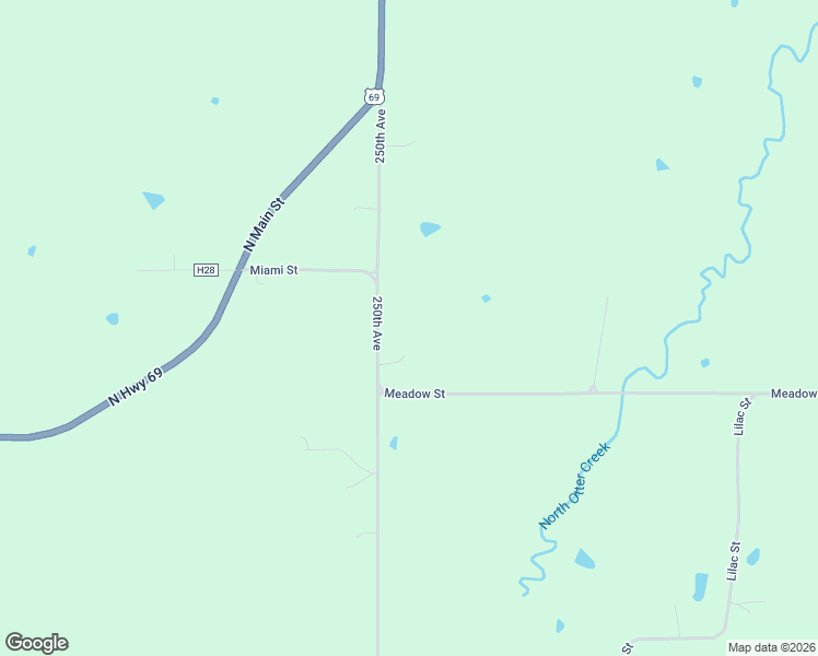 map of restaurants, bars, coffee shops, grocery stores, and more near 250th Avenue in Osceola