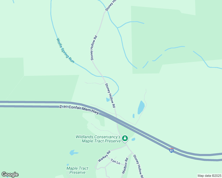 map of restaurants, bars, coffee shops, grocery stores, and more near 350 Stoney Hollow Road in Monroe County
