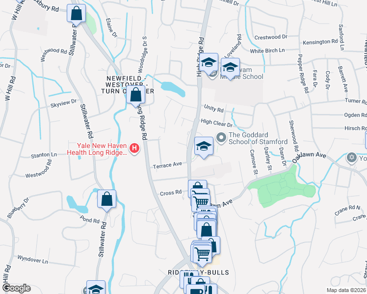map of restaurants, bars, coffee shops, grocery stores, and more near 254 Connecticut 137 in Stamford