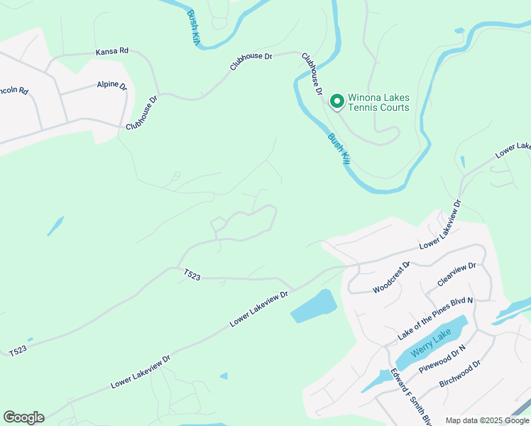 map of restaurants, bars, coffee shops, grocery stores, and more near 193 Kahkout Mountain in East Stroudsburg