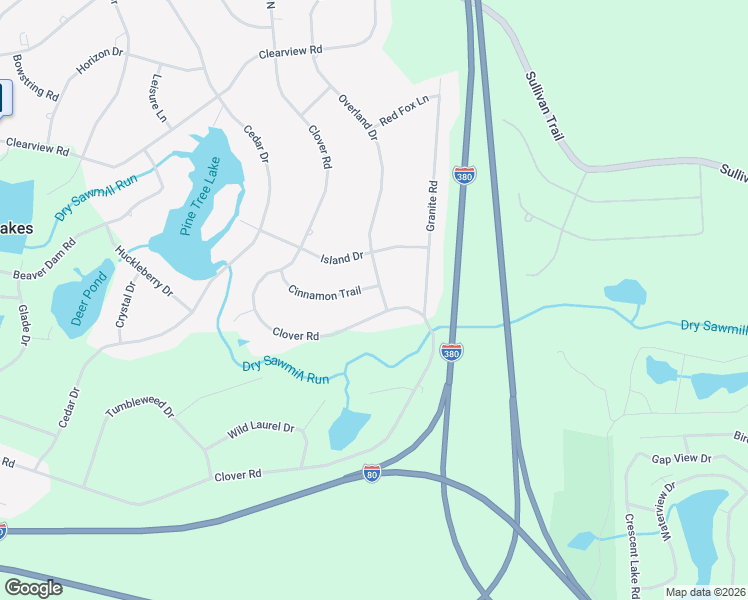 map of restaurants, bars, coffee shops, grocery stores, and more near 3413 Emerald Boulevard in Long Pond