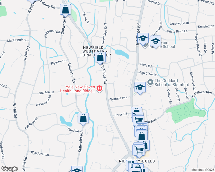 map of restaurants, bars, coffee shops, grocery stores, and more near in Stamford