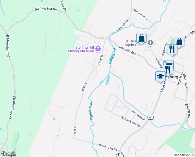 map of restaurants, bars, coffee shops, grocery stores, and more near 5 Avenue A in Ogdensburg