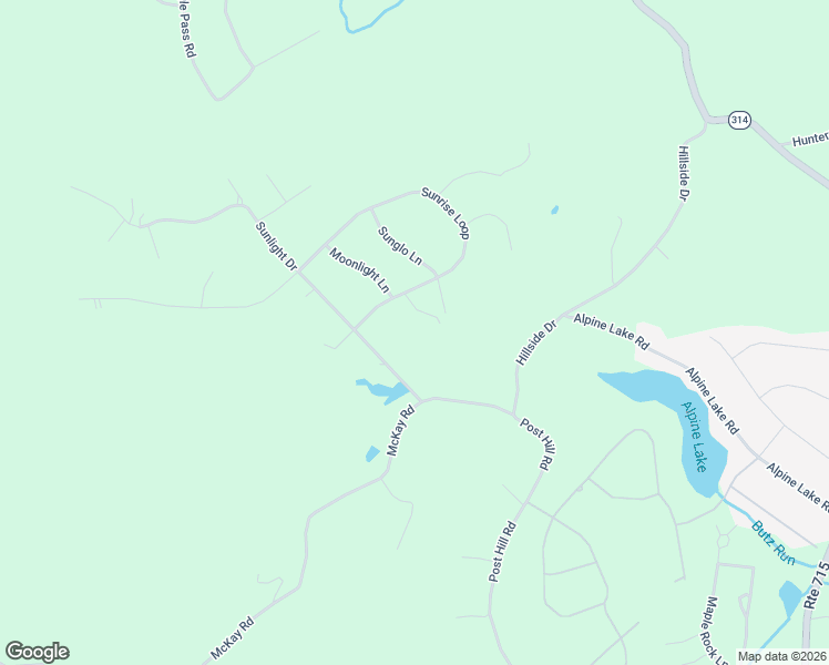 map of restaurants, bars, coffee shops, grocery stores, and more near Sunrise Drive in Henryville