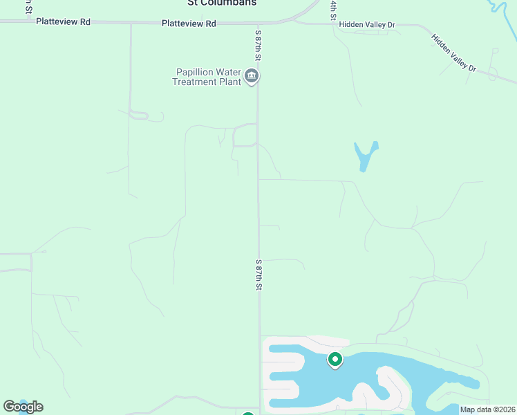 map of restaurants, bars, coffee shops, grocery stores, and more near 15490-15638 South 87th Street in Papillion