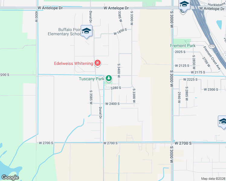 map of restaurants, bars, coffee shops, grocery stores, and more near 2315 3450 West in Syracuse