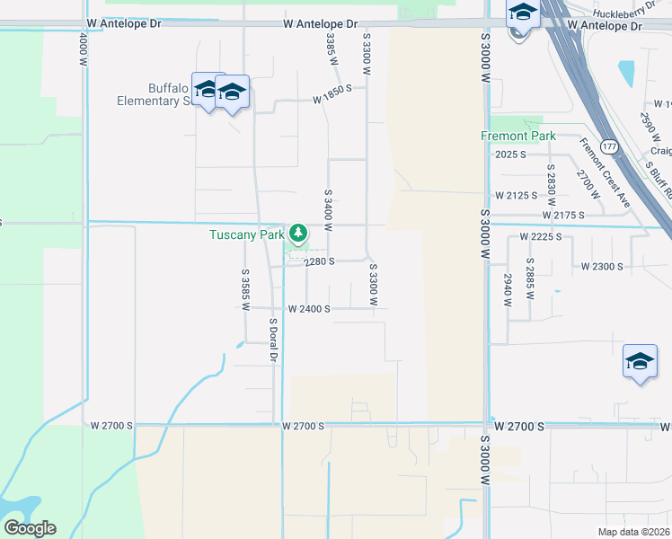 map of restaurants, bars, coffee shops, grocery stores, and more near 3367 2280 South in Syracuse