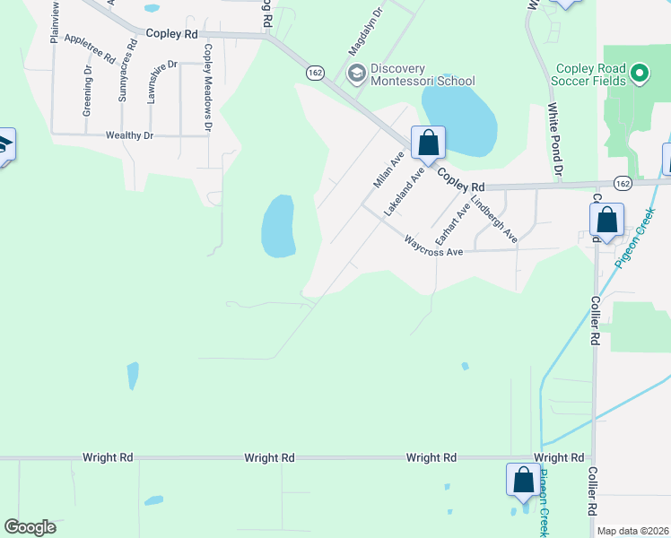 map of restaurants, bars, coffee shops, grocery stores, and more near 1528 Lakeland Avenue in Akron
