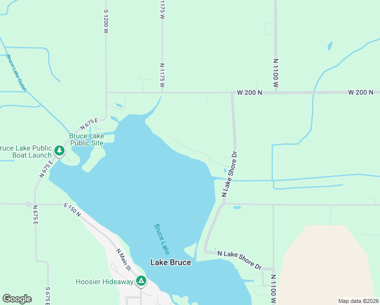 map of restaurants, bars, coffee shops, grocery stores, and more near 11200-11598 West Guise Park Road in Kewanna