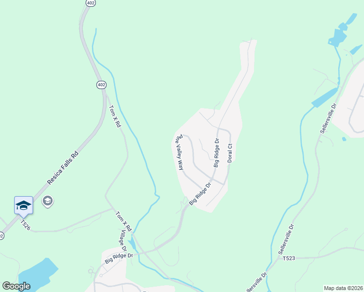 map of restaurants, bars, coffee shops, grocery stores, and more near 3150 Pine Valley Way in East Stroudsburg