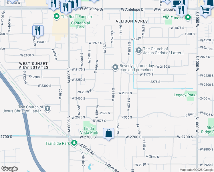 map of restaurants, bars, coffee shops, grocery stores, and more near 1701 Dutch Manor Court in Syracuse
