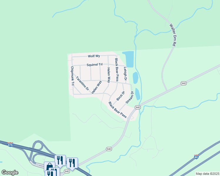 map of restaurants, bars, coffee shops, grocery stores, and more near 14 Helen Way in White Haven