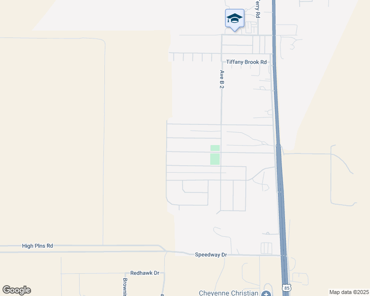 map of restaurants, bars, coffee shops, grocery stores, and more near 614 Julianna Road in Cheyenne
