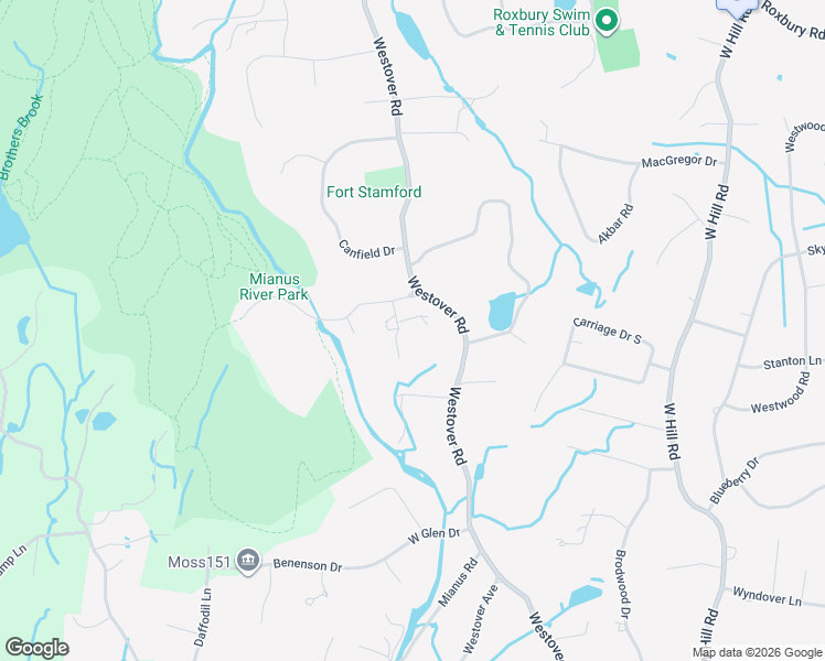 map of restaurants, bars, coffee shops, grocery stores, and more near 31 General Waterbury Lane in Stamford