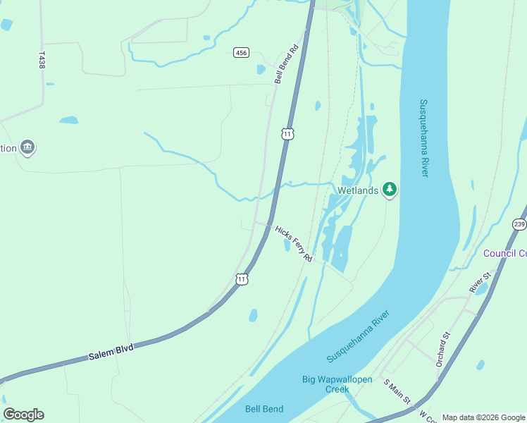 map of restaurants, bars, coffee shops, grocery stores, and more near 124 Township Road 450 in Berwick